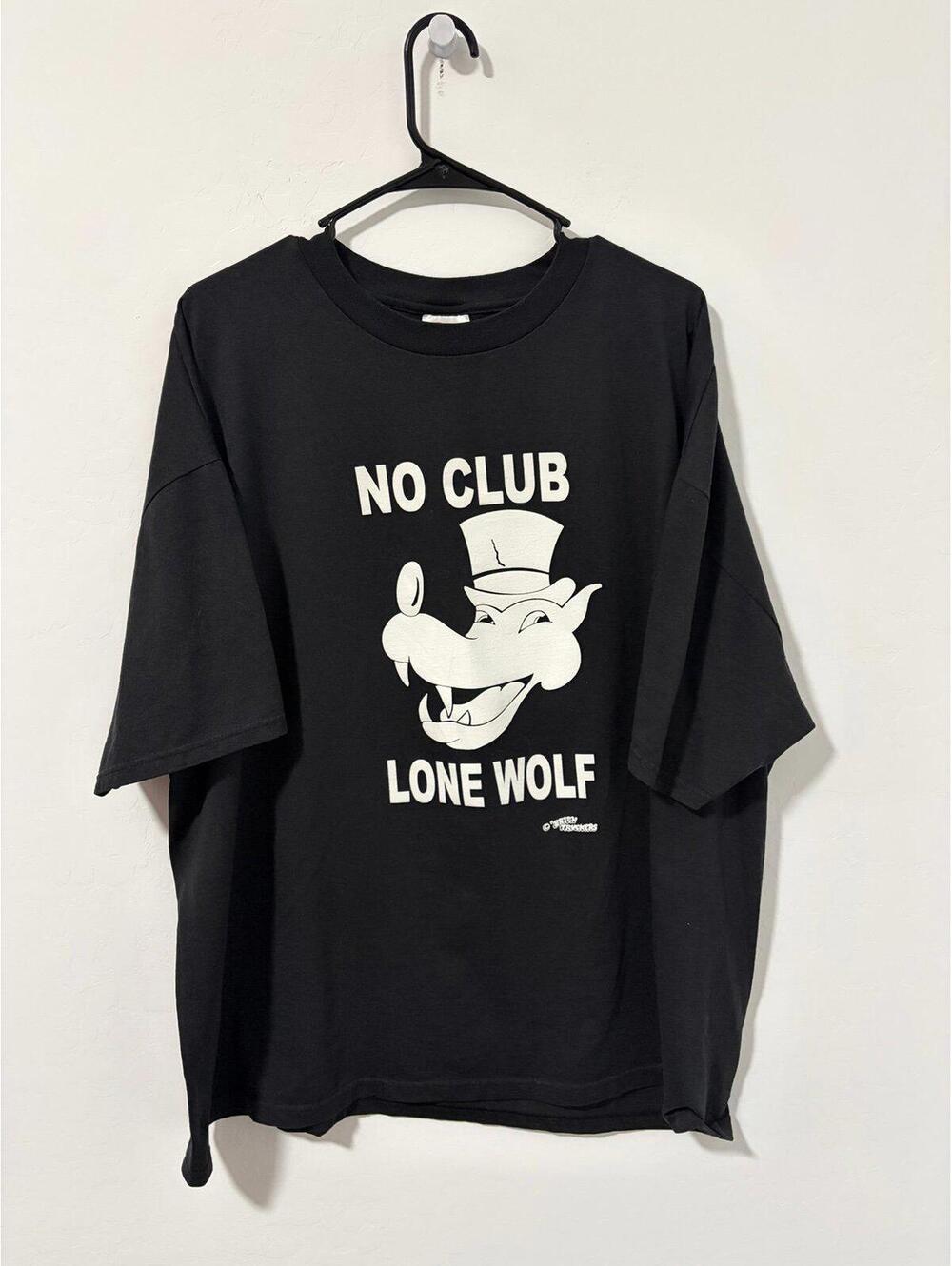 Vintage No Club Lone Wolf T shirt - Mens size XXL